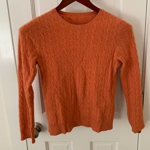 Orange cashmere sweater